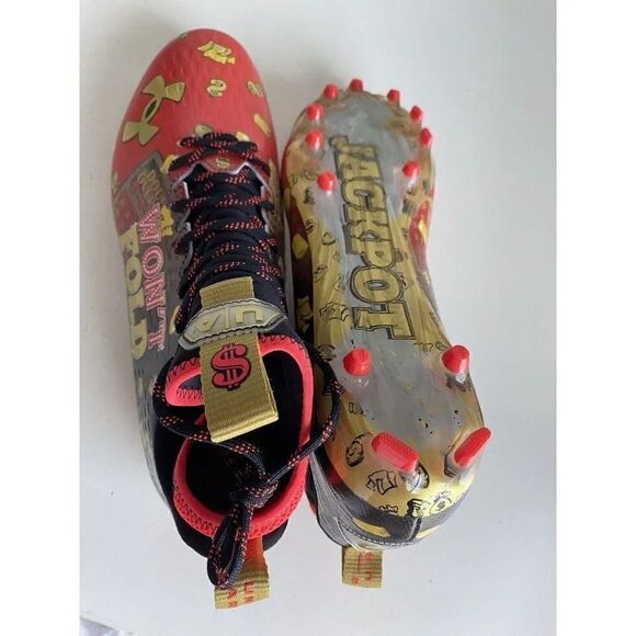 Under Armour Spotlight MC Jackpot Football Cleats Men’s Size 11.5 3025121-600 - Picture 12 of 12